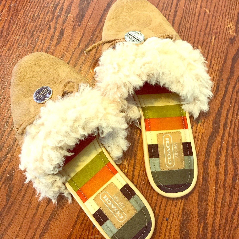 Coach slippers